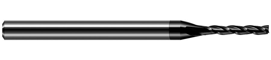 Picture of Harvey Tool 31839-C4 .039 Dia Carbide5x Long Flute EM, Diamond End Mill Standard Flute Standard Helix Carbide Diamond Single End Square Sharp